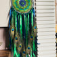 Shades of Green Peacock Feather Dreamcatcher - Teal By Tanvi