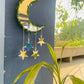 “Moon and Stars” Mirror Dreamcatcher - Teal By Tanvi