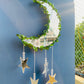 “Moon and Stars” Mirror Dreamcatcher - Teal By Tanvi