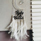 Baby On Board Mooncatcher White Wall Hanging - Teal By Tanvi