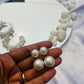 Pearl Drop Imitation Danglers/Earrings - Teal By Tanvi