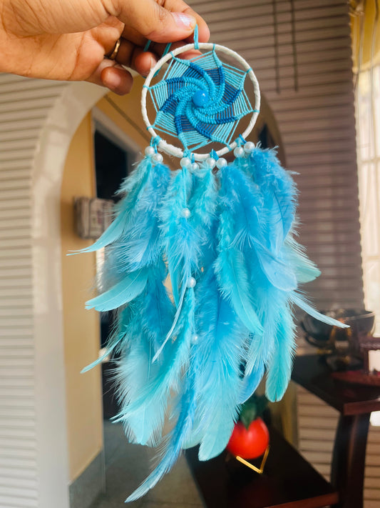 Shades of Blue Car hanging Dreamcatcher - Teal By Tanvi